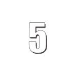 DIRT FREAK AUTOCOLANTE MN2 NUMERO 5 BRANCO DIRT FREAK AUTOCOLANTE MN2 NUMERO 5 BRANCO