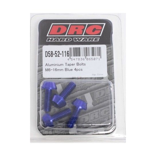 DIRT FREAK PARAFUSO TAPER M6 16mm AZUL 4UNID