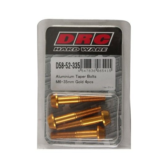 DIRT FREAK PARAFUSO TAPER M6 35mm DOURADO 4UNID