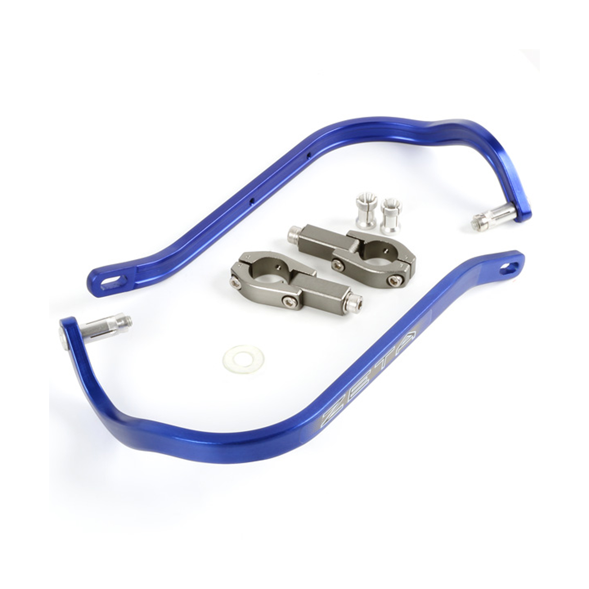 ZETA BARRA PROTECÇAO MAO CURVO AZUL GUIADOR 28,6mm ZETA BARRA PROTECÇAO MAO CURVO AZUL GUIADOR 28,6mm