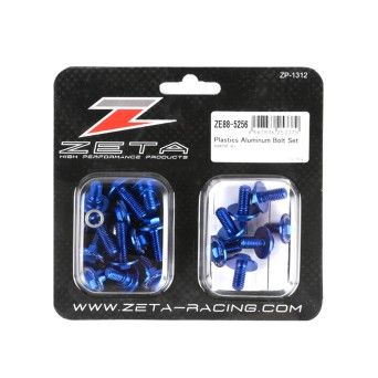 ZETA KIT PARAFUSOS ALUMINIO KX450F 2016- AZUL