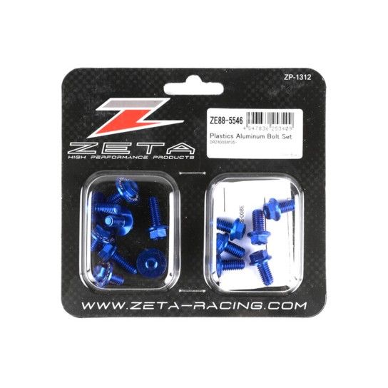 ZETA KIT PARAFUSOS ALUMINIO DRZ400S/SM AZUL