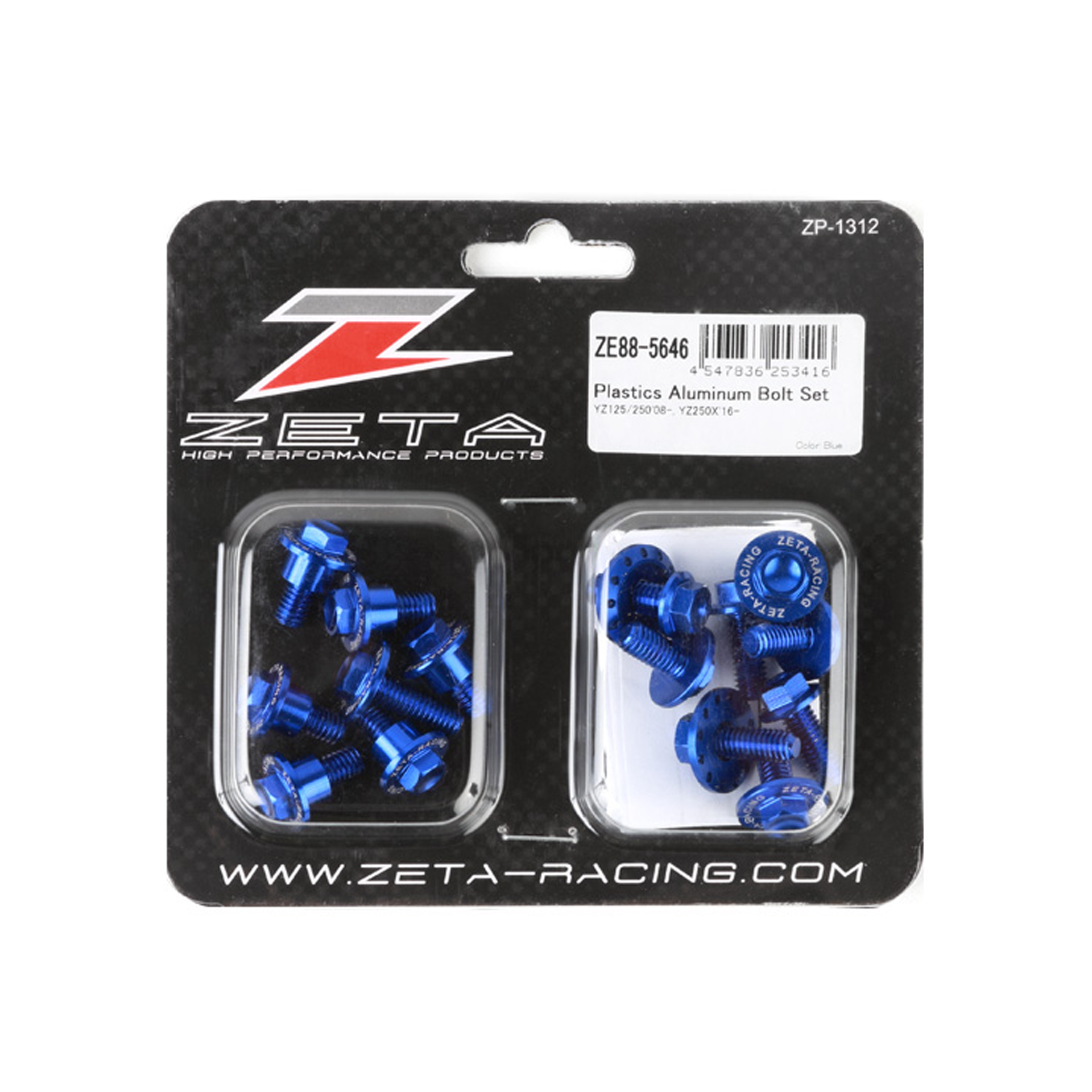 ZETA KIT PARAFUSOS ALUMINIO YZ125/250 2018- AZUL ZETA KIT PARAFUSOS ALUMINIO YZ125/250 2018- AZUL