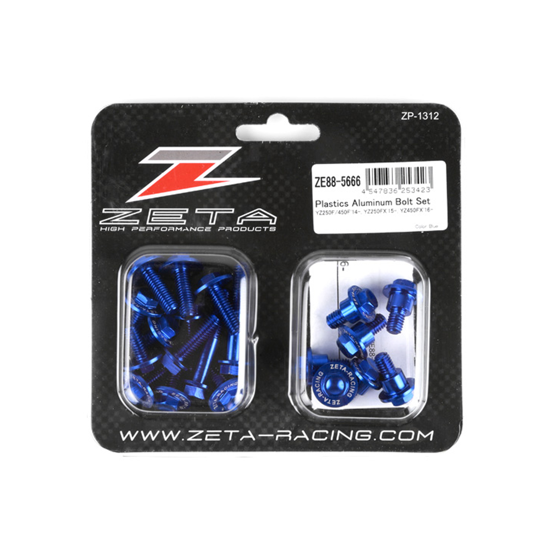 ZETA KIT PARAFUSOS ALUMINIO YZ250F/450F/FX 2014- AZUL ZETA KIT PARAFUSOS ALUMINIO YZ250F/450F/FX 2014- AZUL