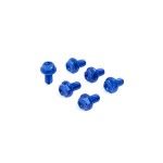 ZETA PARAFUSOS PROTE�AO FORQUETA YAMAHA 2 AZUL 6 UNIDADES