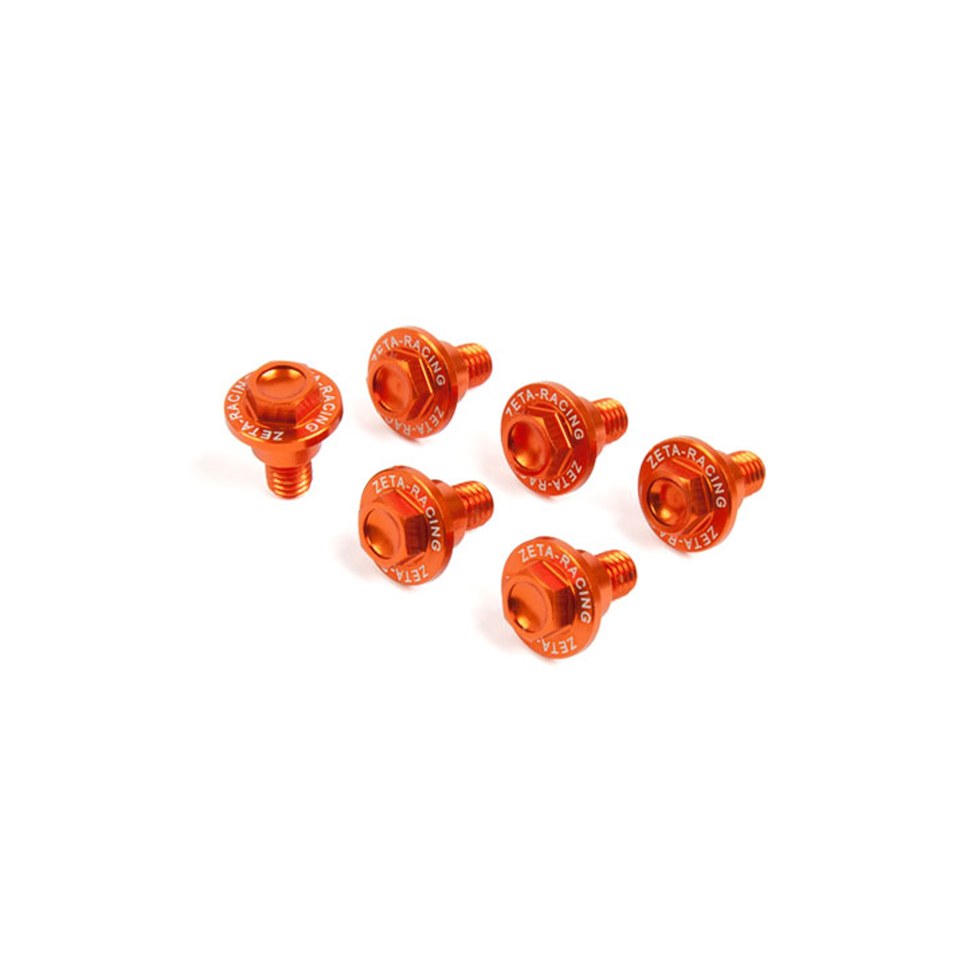 ZETA PARAFUSOS PROTE�AO FORQUETA KTM/HUSKY LARANJA 6 UNIDADE