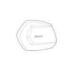 SHAD COVER LEFT SH35 ALUMINIUM