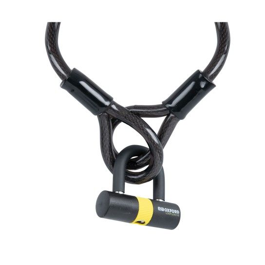 OXFORD CADEADO CABO PRETO 2MX15MM