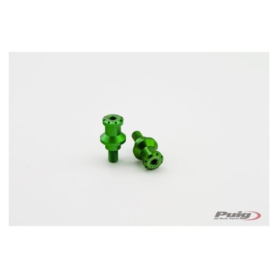 PUIG SPOOLS BY PAIR HI-TECH PARTS DIAM.10MM C/GREEN