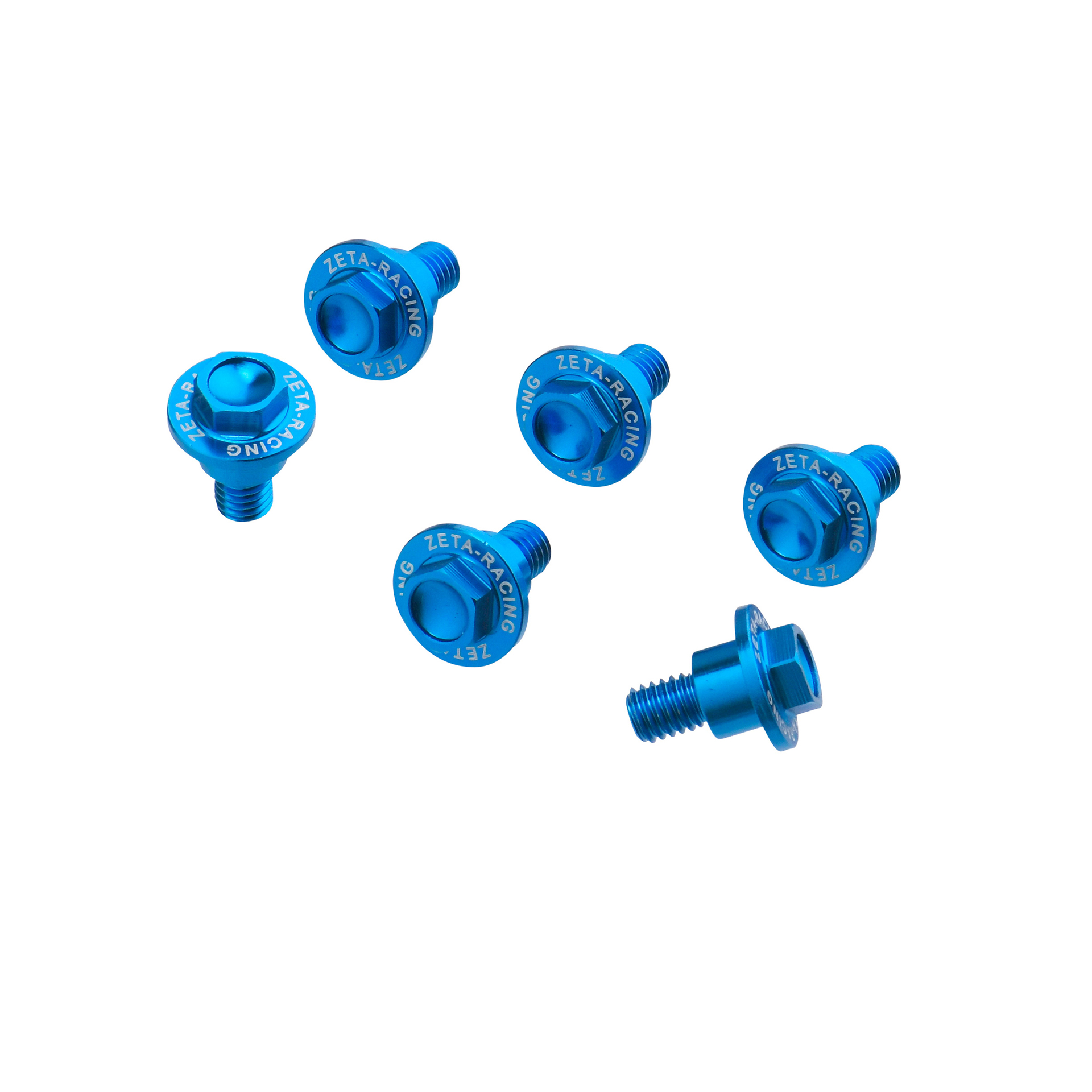 ZETA PARAFUSOS PROTE�AO FORQUETA KTM/HQV AZUL 6 UNIDADES