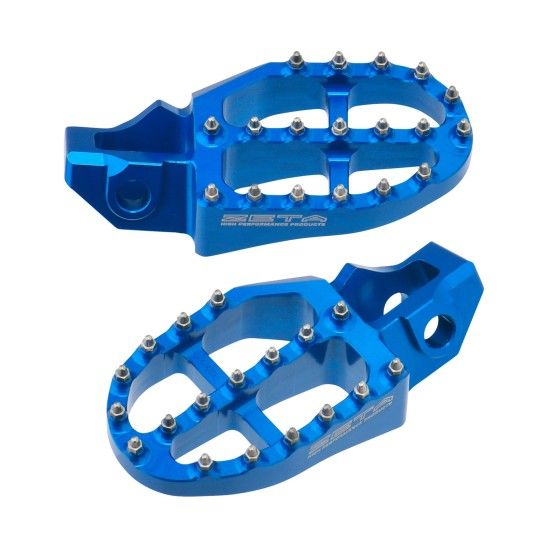 ZETA ALUMINUM FOOTPEGS HQV. MX/ED SX 16- H BLUE