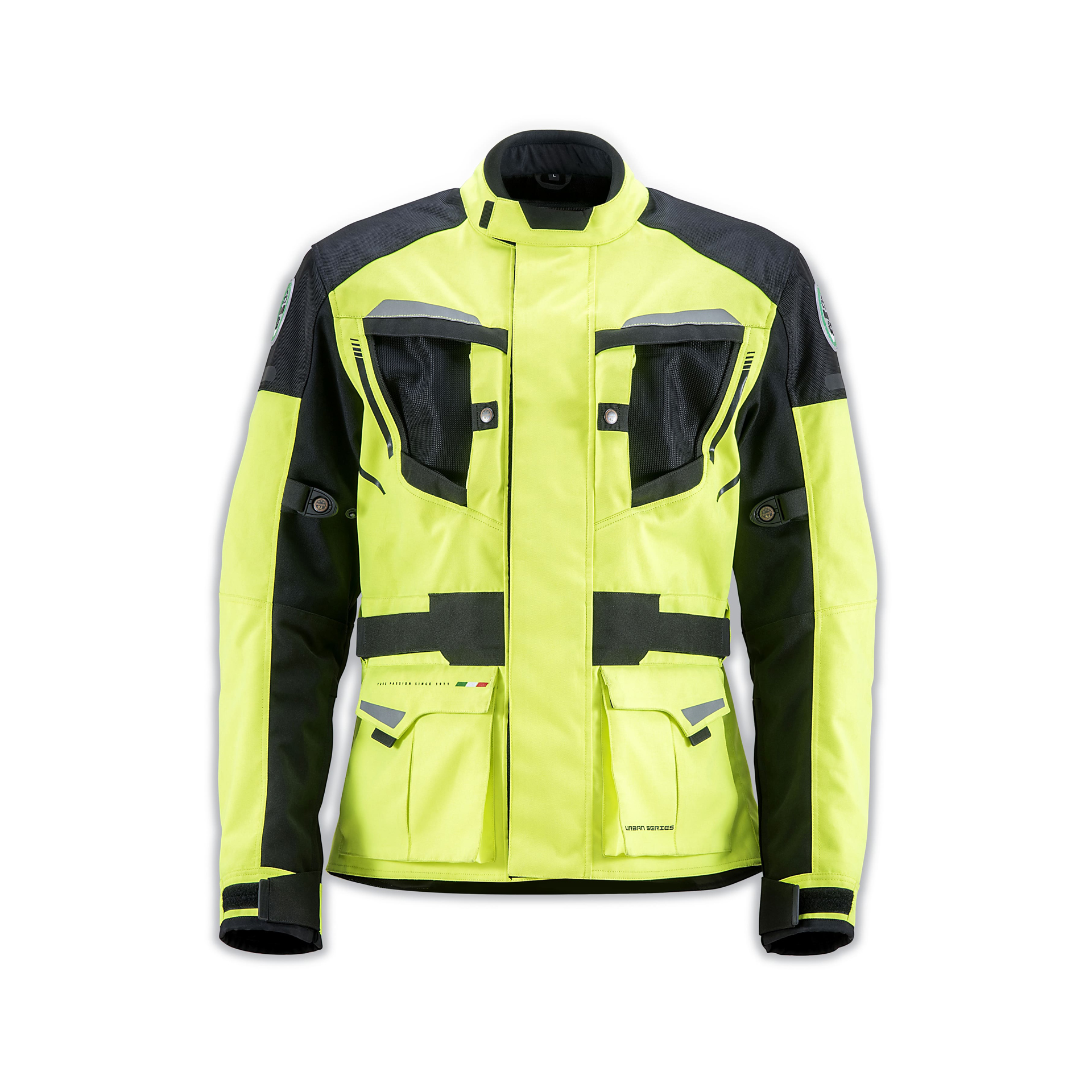 BLUS�O BENELLI ESSENTIAL AMARELO FLUOR/PRETO - M