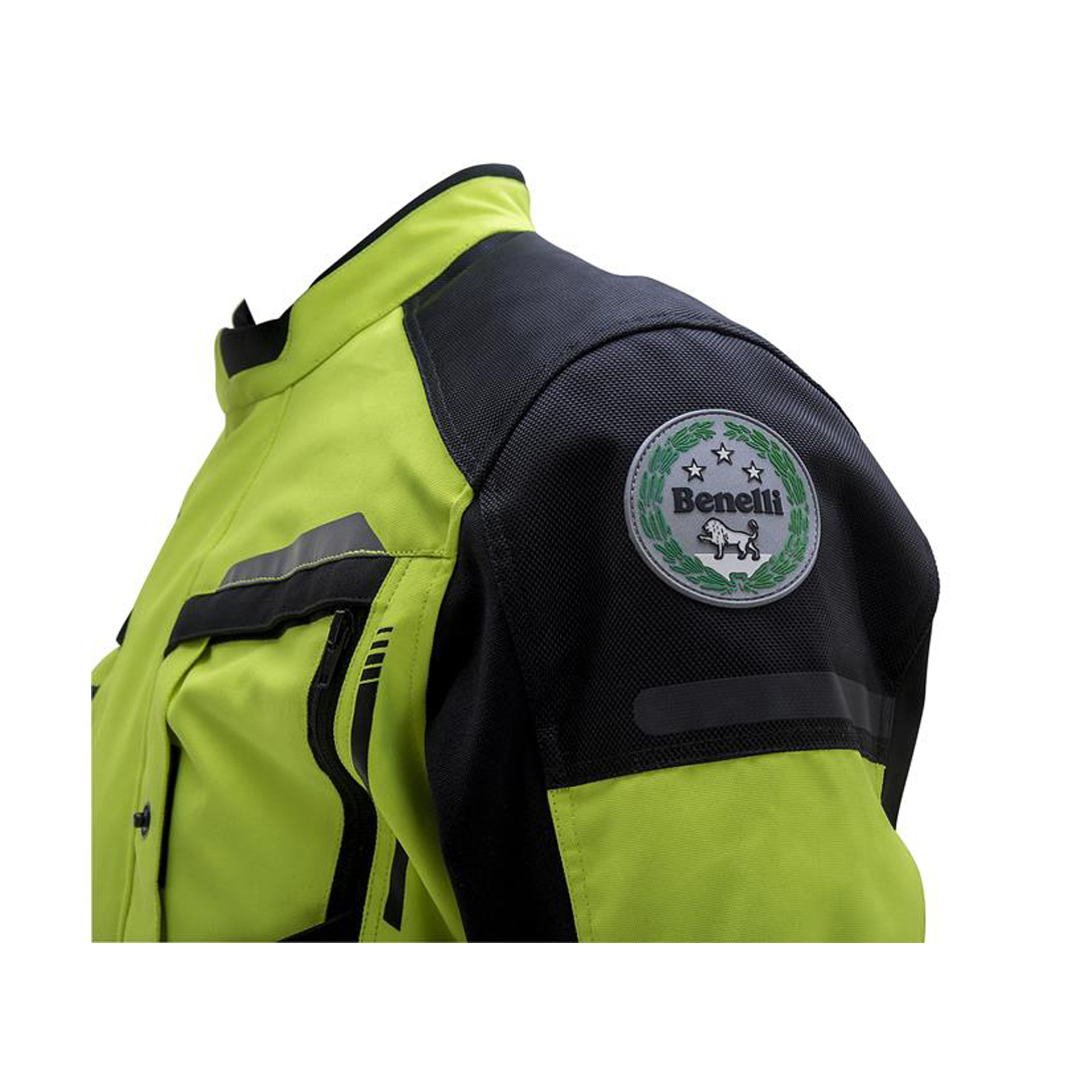 BLUS�O BENELLI ESSENTIAL AMARELO FLUOR/PRETO - L