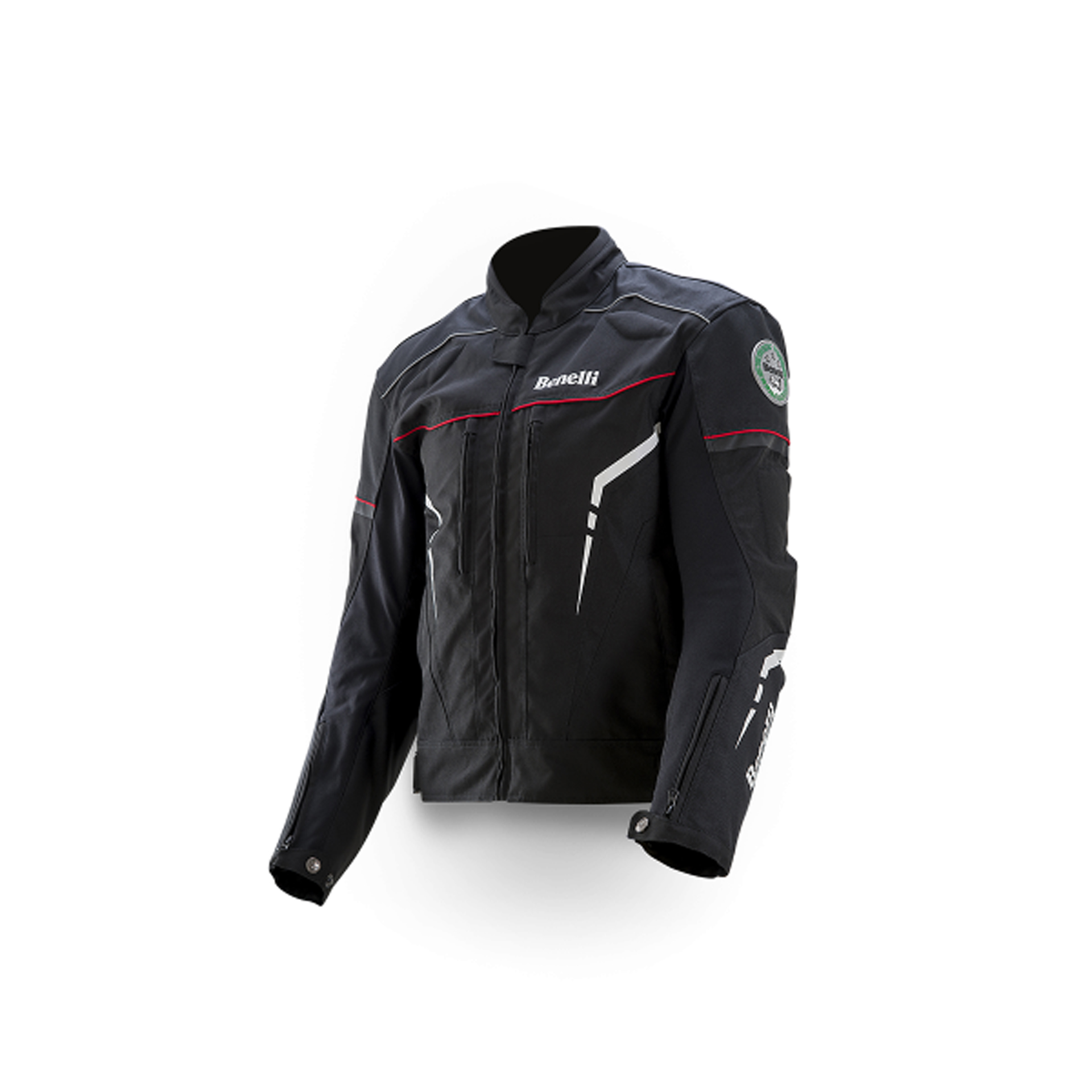 BLUS�O BENELLI COPER-TEX PRETO/VERMELHO - M