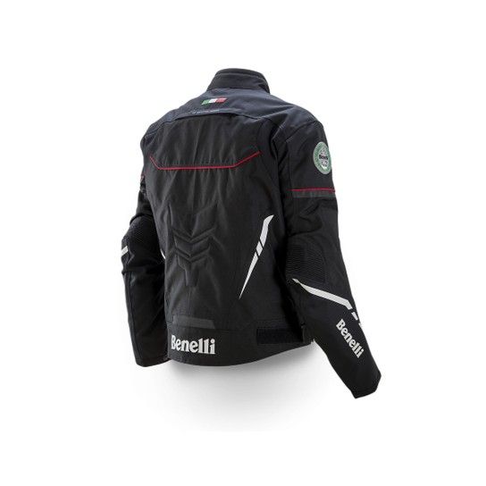 BLUS�O BENELLI COPER-TEX PRETO/VERMELHO - M