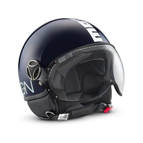 MOMO CAPACETE FGTR AZ NAVY GLOSSY/BR - L