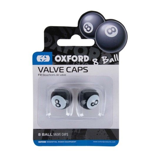 OXFORD VALVULA DE AR 8 Ball PRETO PAR