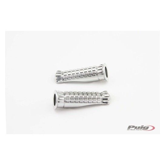 PUIG FOOTPEGS R-FIGHTER PILOTO RIG/LEFT C/SILVER