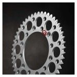 RENTHAL REAR SPROCKET SILVER Grvd Pkd RENTHAL REAR SPROCKET SILVER Grvd Pkd