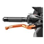 PUIG BRAKE LEVER FOLDING ORANGE W/SELECTOR BLACK