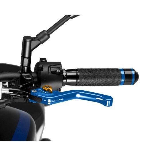 PUIG MANETE DE EMBRAIAGEM 3.0 CURTA AZUL C/AFIN. DOURADO
