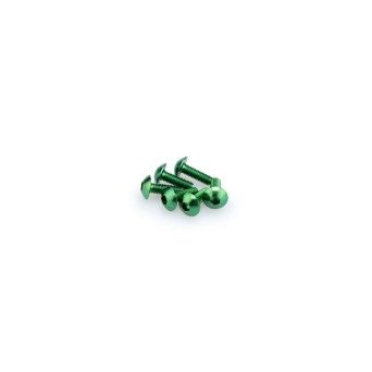 PUIG UNIVERSAL KIT PARAFUSOS ABOMBADOS VERDES M5X15MM