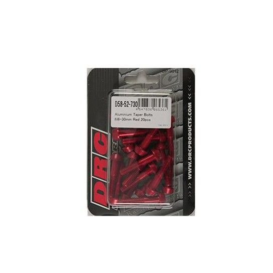 DIRT FREAK PARAFUSO TAPER M6 30mm VERMELHO 20UNID