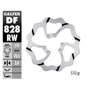 GALFER WAVE FIXED GROOVED DISCO TRAS