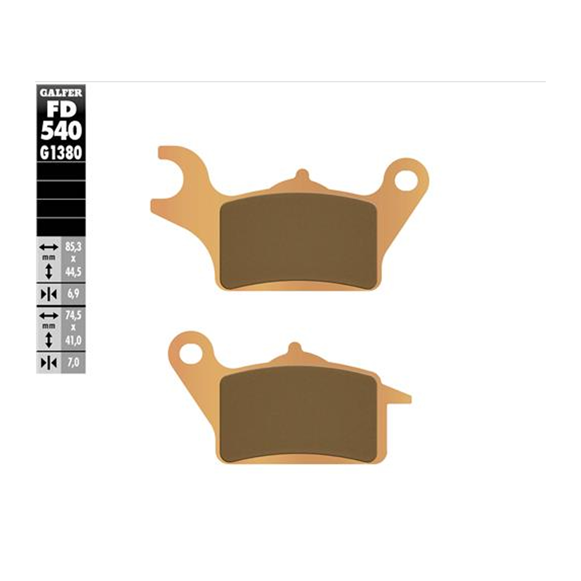 GALFER 540-1380 PASTILHAS GALFER 540-1380 PASTILHAS