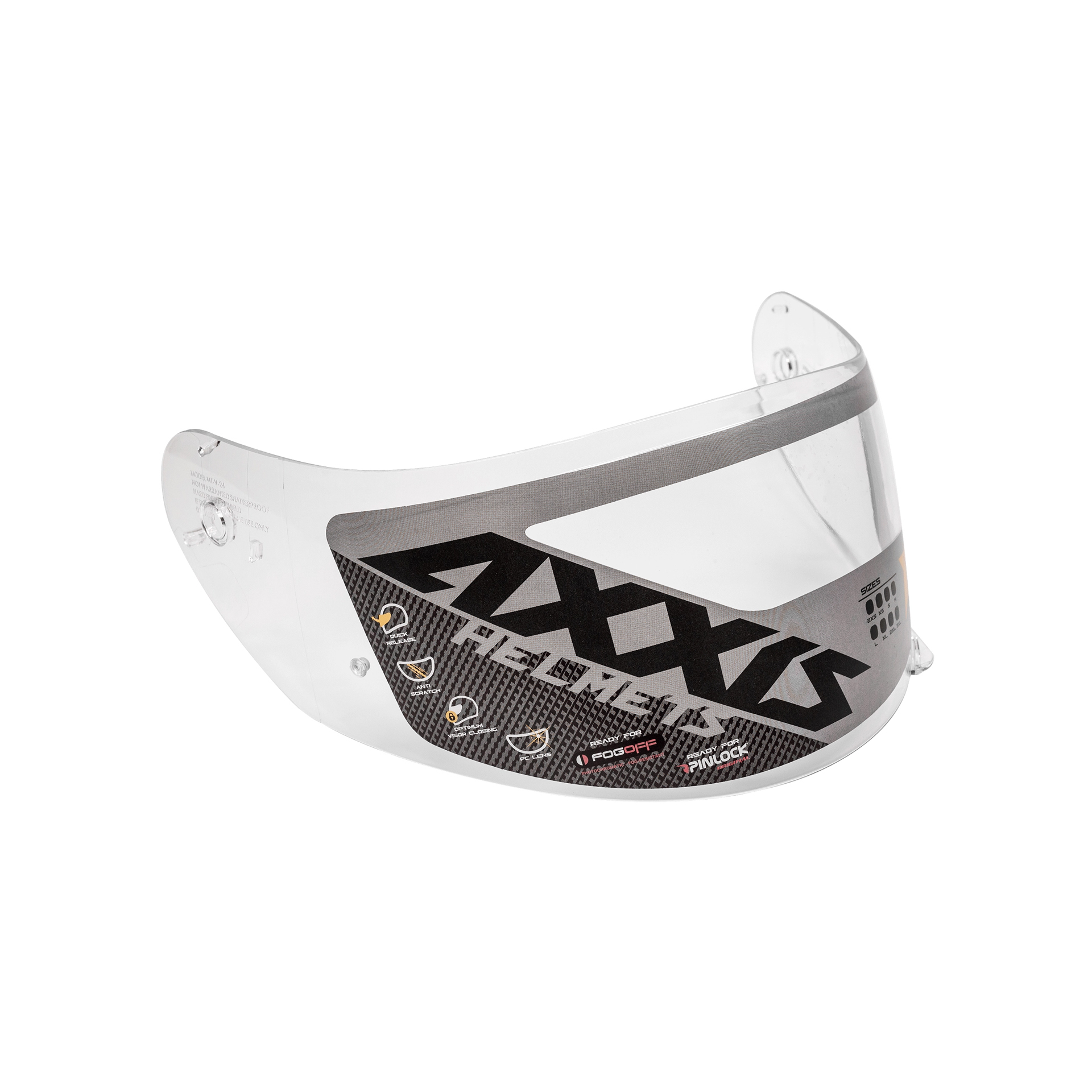 AXXIS PANTALLA V-24 MAX VISION TRANSPARENTE AXXIS PANTALLA V-24 MAX VISION TRANSPARENTE