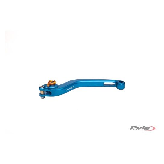 PUIG MANETE DE EMBRAIAGEM 3.0 FIXA AZUL C/AFINADOR DOURADO