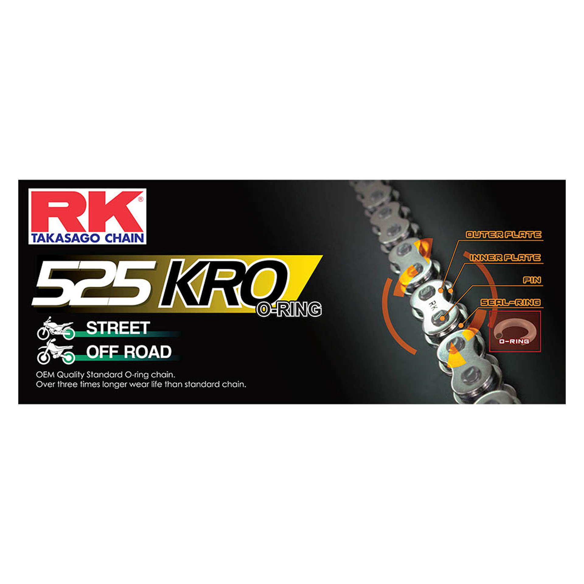 FE RK525 KRO ELO DE CORRENTE ENGATE FE RK525 KRO ELO DE CORRENTE ENGATE