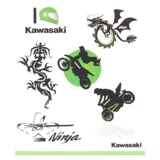 KAWASAKI KID TATTOO SET