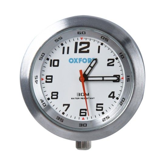 OXFORD SILVER ANALOGUE CLOCK