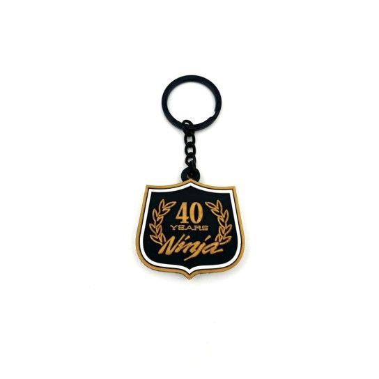 KAWASAKI 40 YEARS NINJA PVC KEYCHAIN