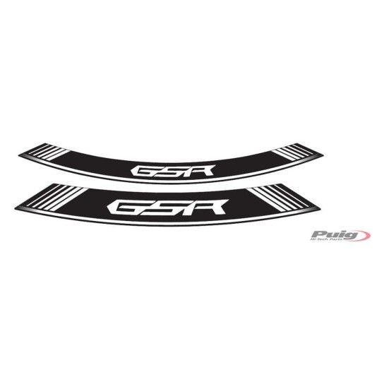 PUIG GSR 2006-16 FITAS DE RODA PERSONALIZADAS BRANCO