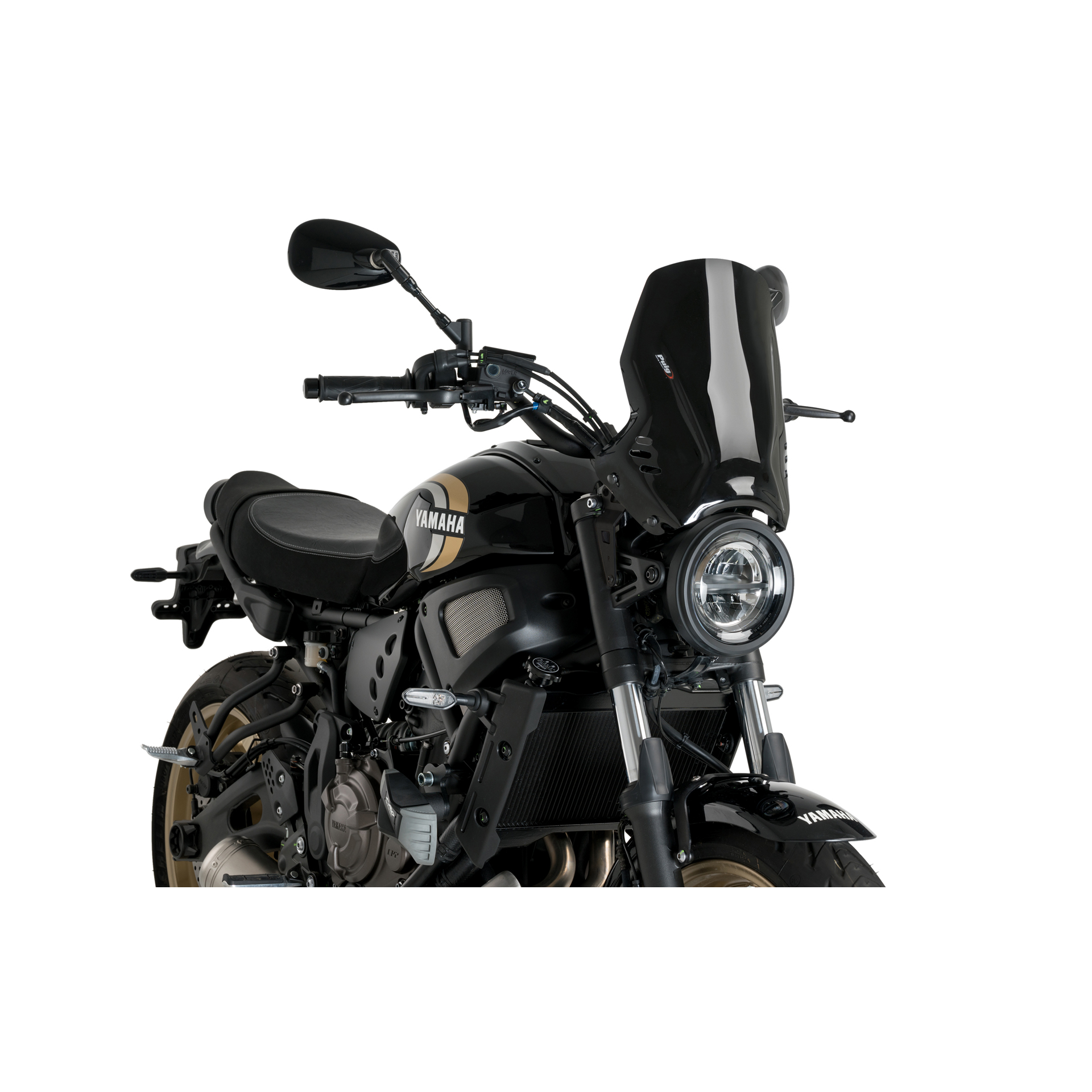 PUIG MT-07 2021 WINDSHIELD NEW GENERATION SPORT BLACK PUIG MT-07 2021 WINDSHIELD NEW GENERATION SPORT BLACK