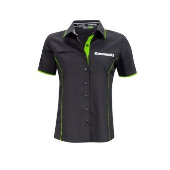 CAMISA NEGRA KAWASAKI SEORA XS/S