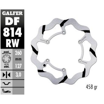 GALFER BETA RR 4T 2013- DISCO FRENTE FLUTUANTE E RASURADO
