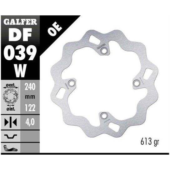 GALFER CRF450 2001 DISCO TRAS