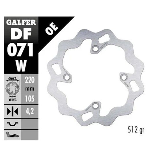 GALFER PS 125 i DISCO FRENTE WAVE