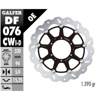 GALFER CBR1000RR 2008 DISCO FRENTE DIREITO
