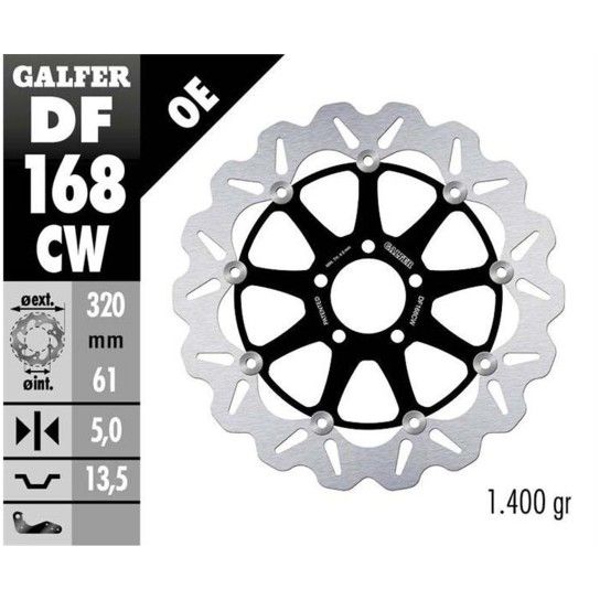 GALFER ZX12-R DISCO FRENTE