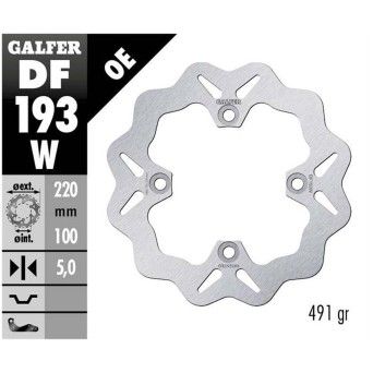 GALFER ZX6-R 636 DISCO TRAS