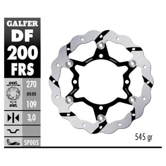 GALFER KX DISCO FRENTE 270mm RANURADO
