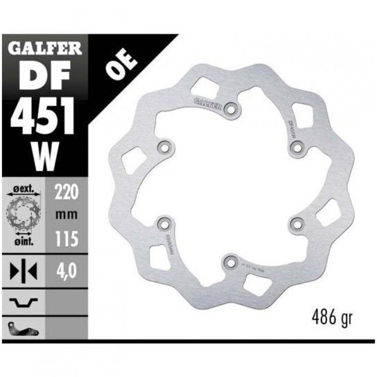 GALFER WR125/250 1991 DISCO TRAVAO TRAS