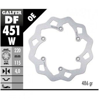 GALFER WR125/250 1991 DISCO TRAVAO TRAS