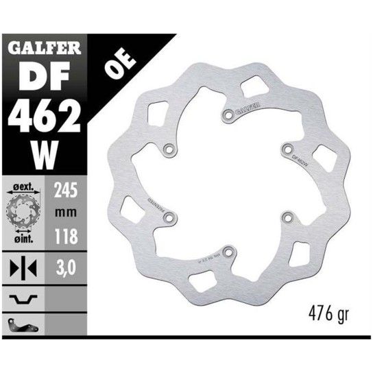 GALFER YZ/WR125/250/400 1992-00 DISCO TRAVAO FRENTE