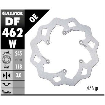 GALFER YZ/WR125/250/400 1992-00 DISCO TRAVAO FRENTE