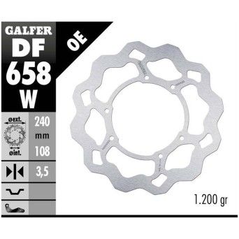GALFER DT50 DISCO FRENTE 240x3,5mm